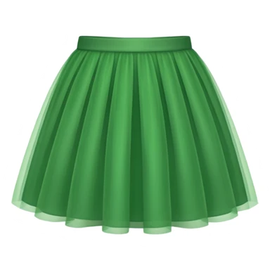 green tulle skirt sticker