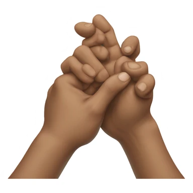 Two hands reaching each other sticker