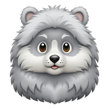 animal russe sous la neige sticker