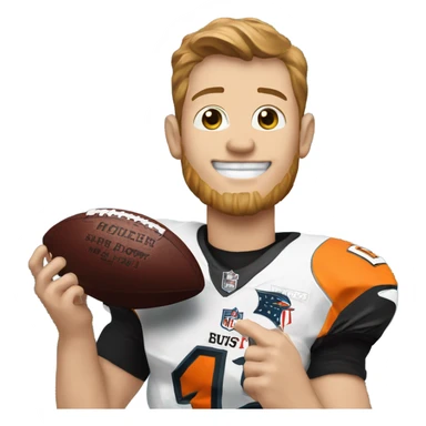 Spencer rattler hold the Super Bowl trophy sticker