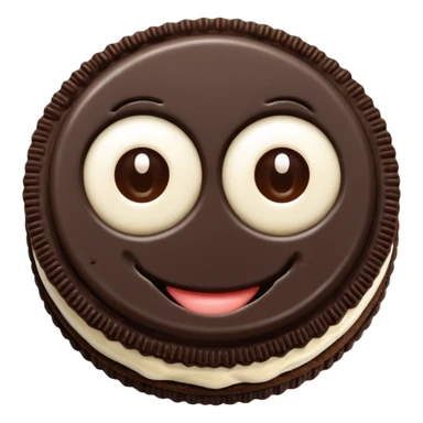 GALLETA OREO, CON DOS OJOS Y DOS MANOS sticker