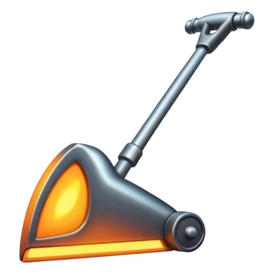 hot metal rod, iron,  sticker