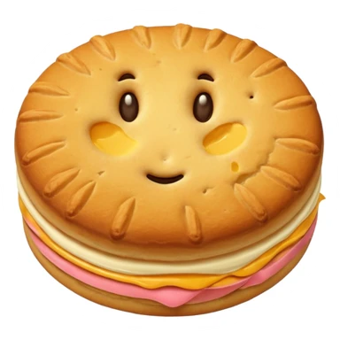 Biscuit simple sans visage sticker