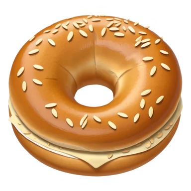 plain bagel sticker