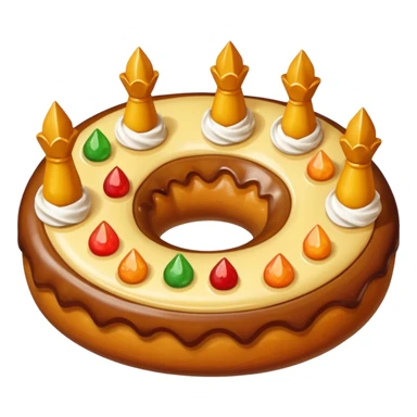 roscon de reyes DE ESPAÑA pero sin velas, sticker