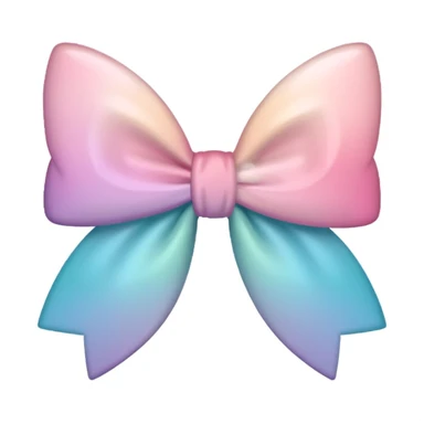 sakura bow with pastel ombre sticker