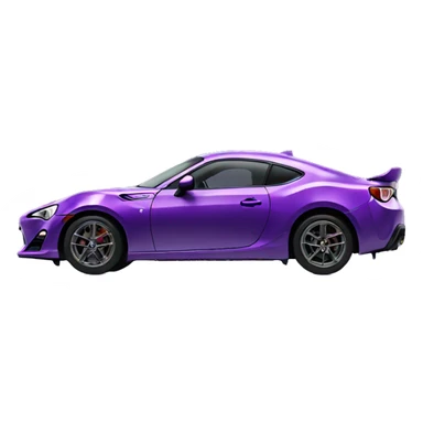 purple gt86 with a spoiler  sticker