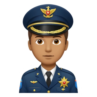 Quiero un 👮🏻‍♂️ pero uniformado de militar sticker