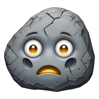 sick rock emoji sticker