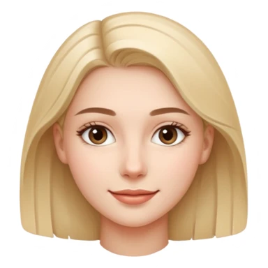 A realistic portrait of a young woman with soft facial features, clear skin, natural makeup, gentle eyes, symmetrical face, subtle smile, smooth lighting, high detail, photorealistic, 85mm len
 sticker
