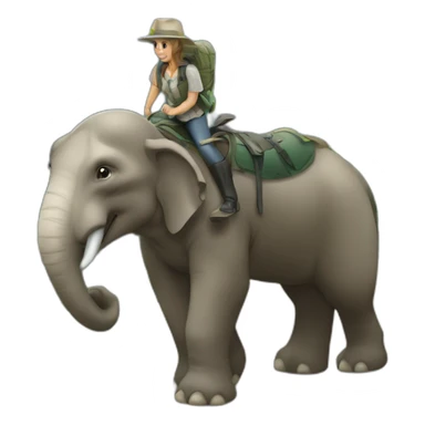 Cheval sur éléphant sur loutre sur tortue sticker