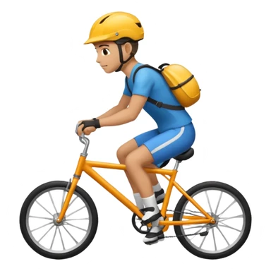 Riding bike sticker