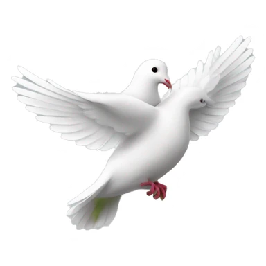 A white dove and an olive branch sticker
