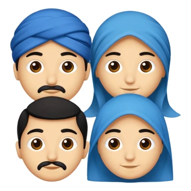 Mavi renkte bir bayrak yap sticker