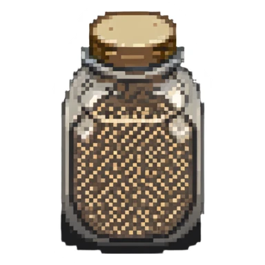 jar of sesame seeds sticker