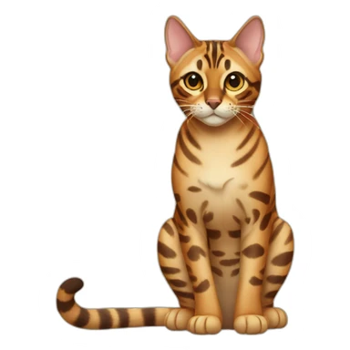 Bengal Cat Full Body sticker