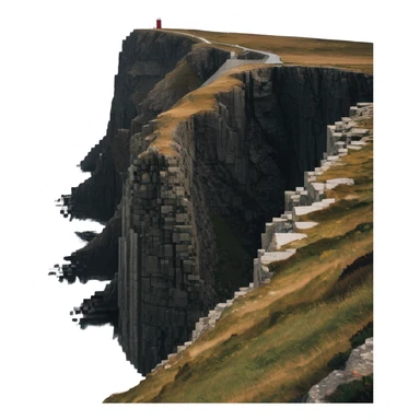 North Cape Nordkapp Norway with dramatic cliff over sea sticker