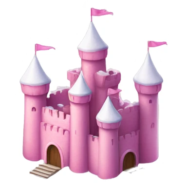  Pink snow castle sticker