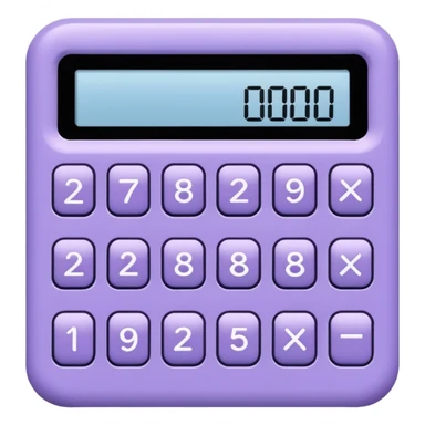 blank blueish LILAC CALCULATOR sticker