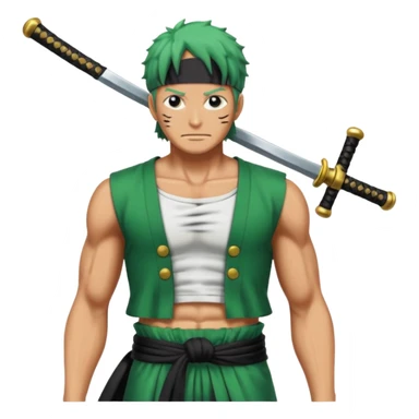 one piece zoro in land of wano sticker