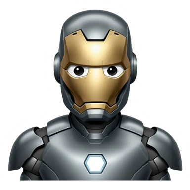 james rhodes black iron man from  from civil war sticker
