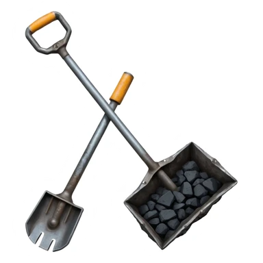 Double-ended coal mining pick sticker