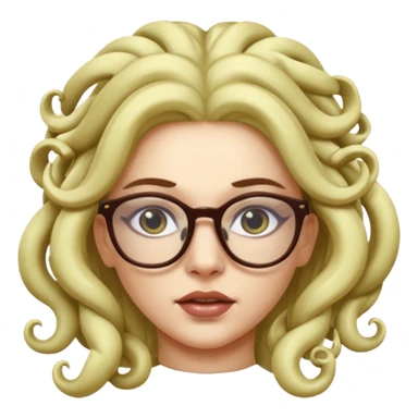 Medusa Versace with glasses  sticker