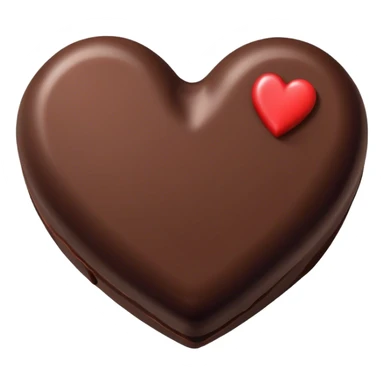 one heart shaped chocolate truffle sticker