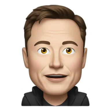 elon musk with a tesla model x  sticker