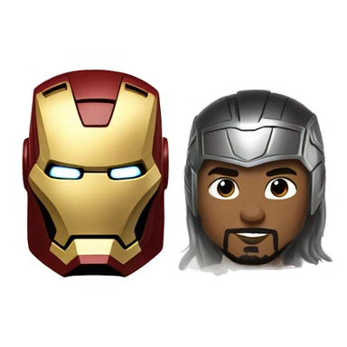 Iron man with thor sticker