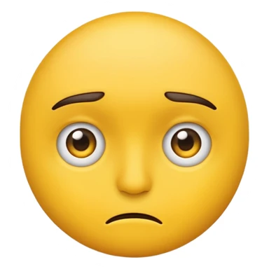 Face emoji giving a side eye sticker