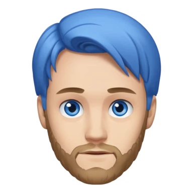 PewDiePie with blue eyes sticker
