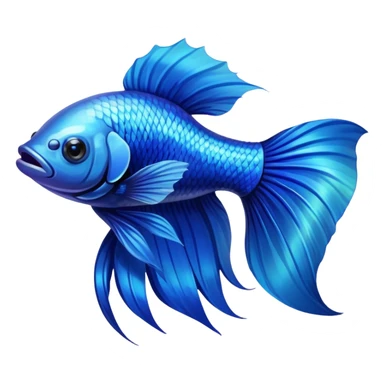 blue betta fish sticker