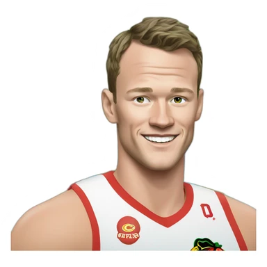 Jonathan Toews as rainbow beach bum sticker
