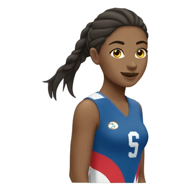 summer olympics girl volleyball sticker