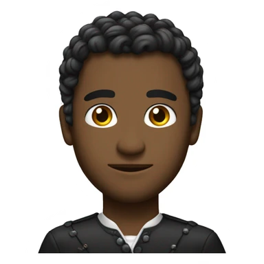 Um príncipe com cabelos pretos e cacheados com a pele clara  sticker