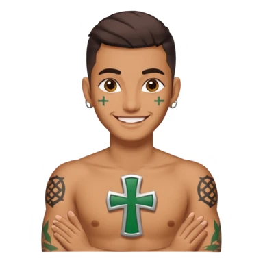 Fated lebanese froces cross sticker