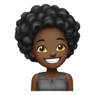 Laughing black girl  sticker