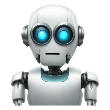 robot telling you to be quiet sticker