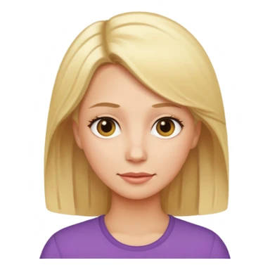 mom with blond hair sticker