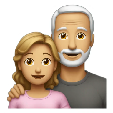 papa et maman qui font des bisous sticker