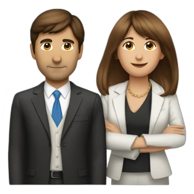 Milei javier abrazando a Patricia Bullrich sticker