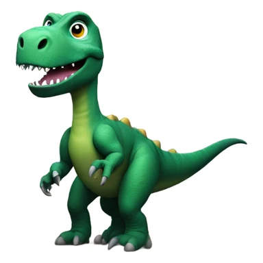 Dinosaur on the moon  sticker