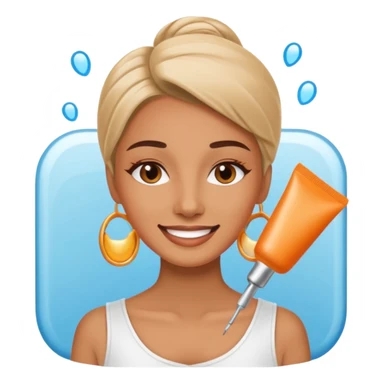 good time in a beauty salon sticker