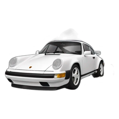 Voiture porsche avec un dragon qui l'entour sticker