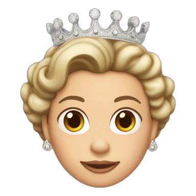 Queen Elizabeth II with hair in cornrows sticker
