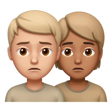 disapointment people, 3D sticker