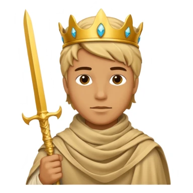 Desert Prince – sand scarf + gold dagger, Golden Princes. sticker
