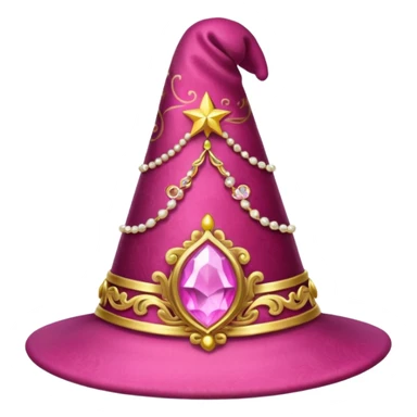 a pink magical hat sticker