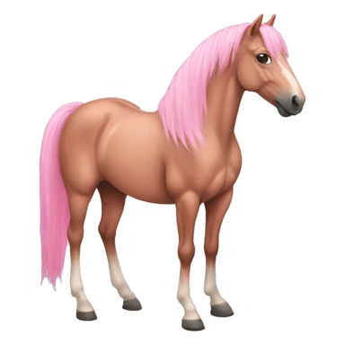 a pink horse  sticker